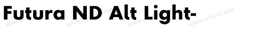 Futura ND Alt Light字体转换